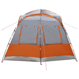 Side Tent with Roof Grey and Orange 410 x 410 x 250 cm 42028683