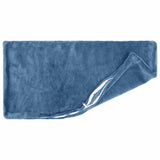 Cushion Cover 12 pcs HEERLEN Light Blue 40 x 80 cm Flannel 910200