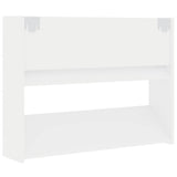 Wall Shoe Cabinet 2 pcs White 80x18x60 cm Engineered Wood 806742