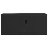 ZNTS File Cabinet Black 90x40x40 cm Steel 339718