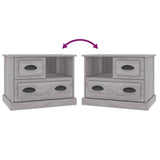 Bedside Cabinet Grey Sonoma 60x39x45 cm 816366