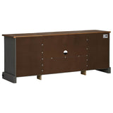 TV Cabinet HALDEN 2 Sliding Doors Grey 150x40x60 cm Solid Wood 4018415