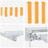 Awning Frame Yellow and White 300 x 200 cm 3329499
