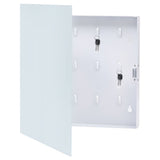 Key Box with Magnetic Board White 35x35x4 cm 322776