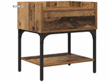 Bedside Table 2 pcs Old Wood 40 x 29 x 60 cm Engineered Wood 881827