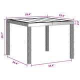 Garden Dining Set 5 pcs Brown Polypropylene 3378540