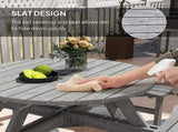 8-Seater Wooden Picnic Set-Fir Wood T3398P318663