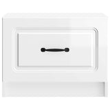 Coffee Table High Gloss White 49 x 50 x 37 cm Engineered Wood 895889