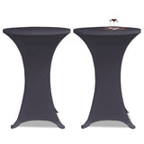 Stretch Table Cover 4 pcs 60 cm Anthracite 279084