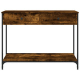 Console Table Smoked Oak 100x34.5x75 cm Engineered Wood 834172