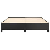 Box Spring Bed Frame Black Super King Faux Leather 3121218