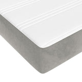 Pocket Spring Bed Mattress Medium Light Grey 152x203x20 cm Queen 347883