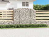 Arched Gabion Basket 200x50x200/220 cm Galvanised Iron 153480