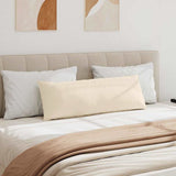 Sofa Pillows 2 pcs Beige 120 x 40 cm Fabric 42013816