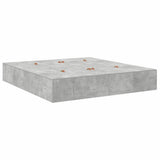 Storage Bed Frame Concrete Grey 180 x 200 cm Engineered Wood 3335400