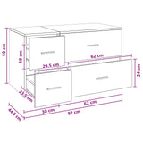 Bathroom Furniture Set 2 pcs Sonoma Oak Engineered Wood 3404018