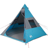 Camping Tent Tipi 7-Person Blue Waterproof 94428