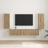 TV Wall Cabinet Wall-mounted 2 pcs Artisian Oak 30 x 31 x 80 cm 892308