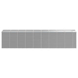 Garden Shed Light Grey 191x810x198 cm Galvanised Steel 3188250
