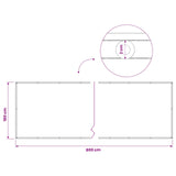 Balcony Privacy Screen 180 x 800 cm Fabric with PU Coated Beige 42036460