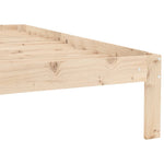 Bed Frame without Mattress Solid Wood Pine 90x200cm 810350