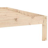 Bed Frame without Mattress Solid Wood Pine 90x200cm 810350