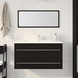 Sink Cabinet Black Oak 90 x 45 x 1.5 cm Engineered wood 862569