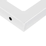 Basin Shelf Wall Mounted Steel and Solid Wood Oak 3302402