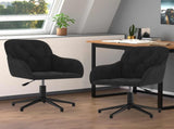 Dining Chair 2 pcs Black 55 x 59.5 x 77 cm Velvet 3415415