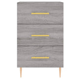 Bedside Cabinet Grey Sonoma 40x40x66 cm Engineered Wood 827650
