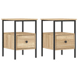 ZNTS Bedside Cabinets 2 pcs Sonoma Oak 34x36x50 cm Engineered Wood 826046