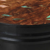 Bar Tables Drum Shape 3 pcs Solid Wood Reclaimed 358936