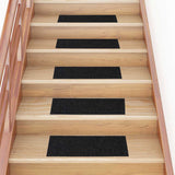 Stair Mats Self-adhesive 30 pcs 60x25 cm Black Rectangular 3365705