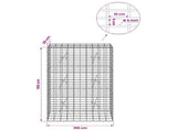 Gabion with 5 mm Wire and 5x10 cm Mesh 100x20x150 cm 3464564