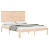Bed Frame without Mattress 140x190 cm Solid Wood Pine 3193641