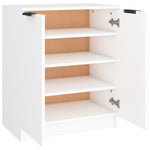 ZNTS Shoe Cabinet White 59x35x70 cm Engineered Wood 811421
