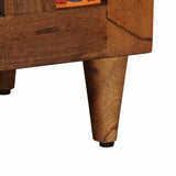 Bedside Cabinet Brown 50 x 33 x 60 cm Solid Mango Wood 4018232
