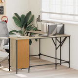 Desk Sonoma Oak 141x141x75 cm Engineered Wood 837598