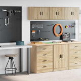 Garage Cabinets 2 pcs Sonoma Oak Engineered Wood 3328334