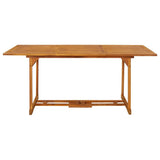 Garden Dining Table 180x90x75 cm Solid Acacia Wood 315945