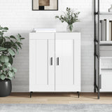 Sideboard High Gloss White 69.5x34x90 cm Engineered Wood 830214