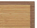 Rectangular Brown Bamboo Rug 150 x 200 cm 241340