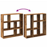 Room Divider Bookcase Old Wood 102x29x103.5 cm Engineered Wood 858055