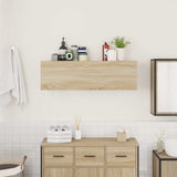 Bathroom Wall Cabinet Sonoma Oak 100x25x30 cm Engineered Wood 860096