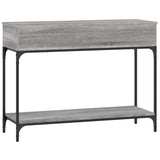 Console Table Grey Sonoma 100x34.5x75 cm Engineered Wood 833396