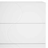 Sideboard High Gloss White 70 x 38 x 75 cm Engineered Wood 8011526