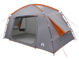 Cabin Tent Grey and Orange 210 x 210 x 138 cm Polyester 42028507