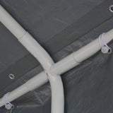 Party Tent PE 6x12 m Grey 275270