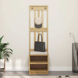 Hall Tree SANDNES 45x40x159.5 cm Solid Wood Pine 4010479