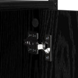 Washing Machine Cabinet Black 0ak 68 x 48.5 x 194 cm 871369